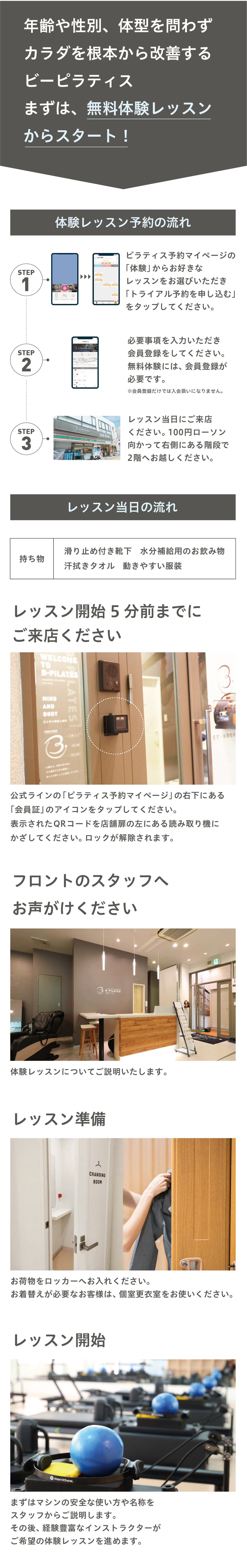 トランポリンプログラム トランポリンを利用し、不安定な環境での有酸素運動と体幹強化を行います。／チェアプログラム 座位・立位・うつ伏せでのエクササイズが得意なチェア。カラダの接地面が狭くなり、よりコントロール力、体幹強化を促します。